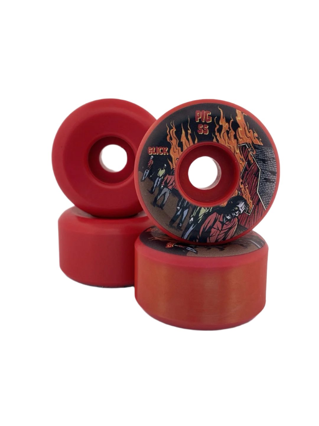 Pig Cube Corey Glick Apocolypse 97a 55mm Red Skateboard Wheels