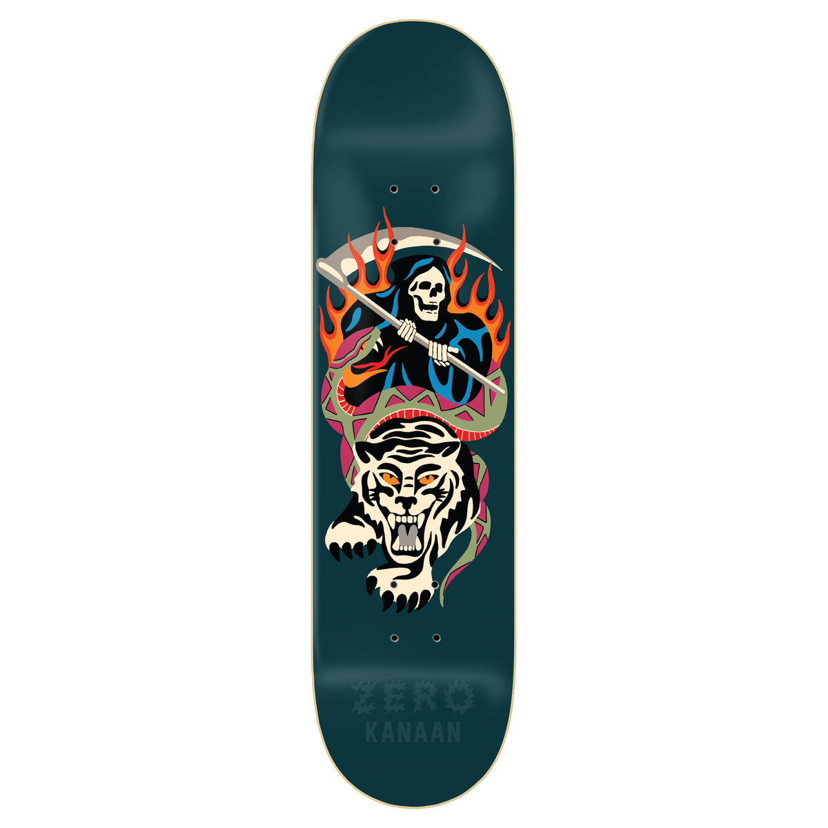 Zero Han 3 Kanaan White Tiger 8.5" Skateboard Deck