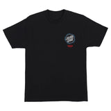 Santa Cruz Stranger Things Hellfire Pit Black Heavyweight S/s Shirt