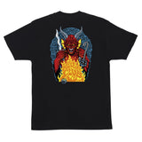 Santa Cruz Stranger Things Hellfire Pit Black Heavyweight S/s Shirt
