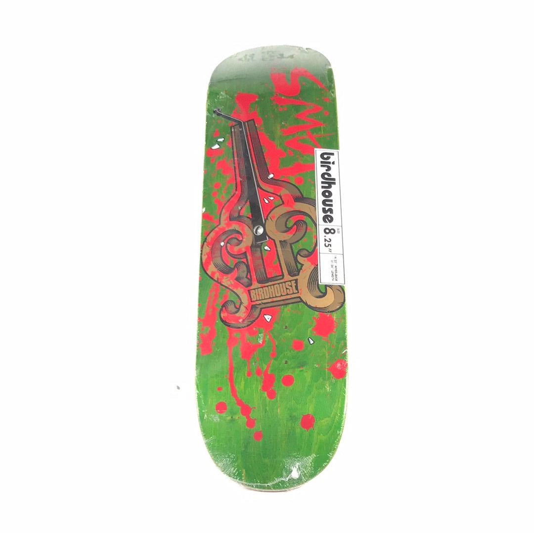 Birdhouse Jaws Mouth Harp Green 8.25 Skateboards deck 2017