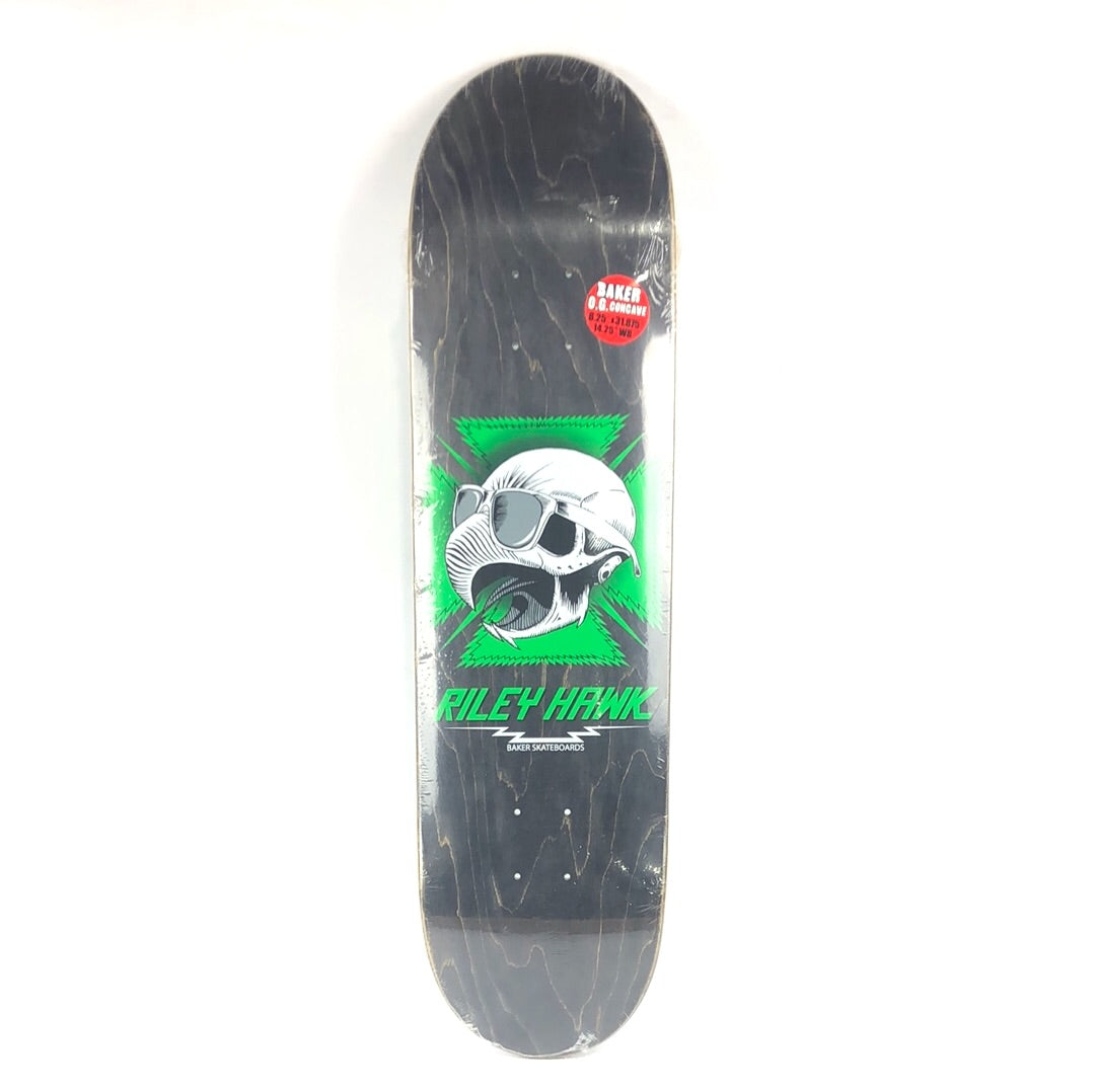 Baker Riley Hawk Skull Grey/Green 8.25'' Skateboard Deck – Long