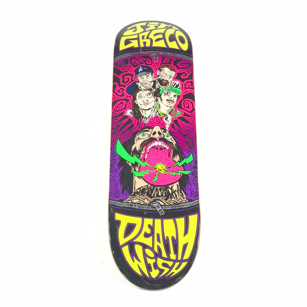 MICH YUKISABURO WATANABE　渡辺雪三郎　エムズグレイシー Deathwish Jim Greco Face Melt Multi 8.3 skateboard Deck – Long