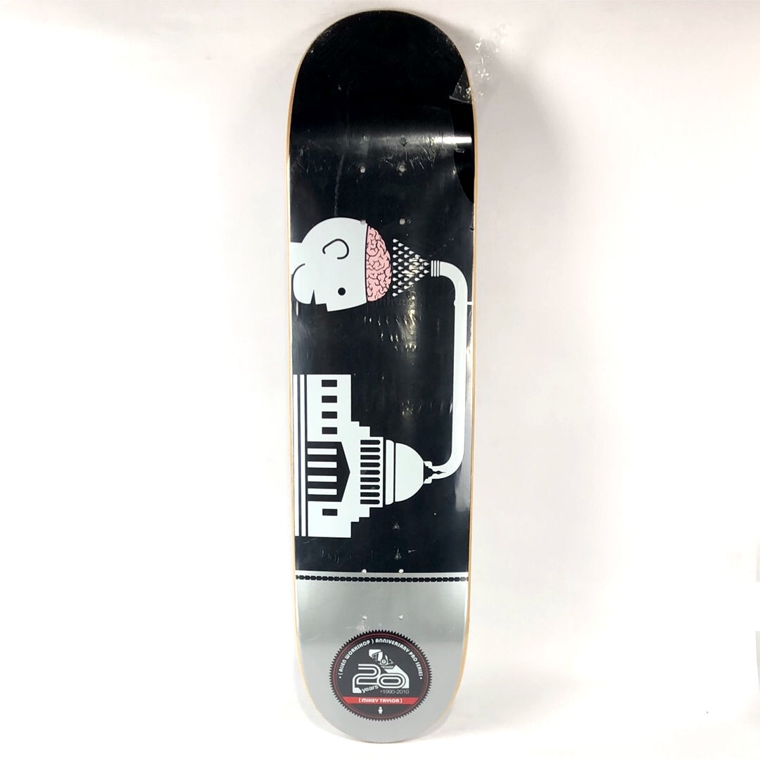 Alien Workshop 20 Year Anniversary Brainwash Black 8'' Skateboard
