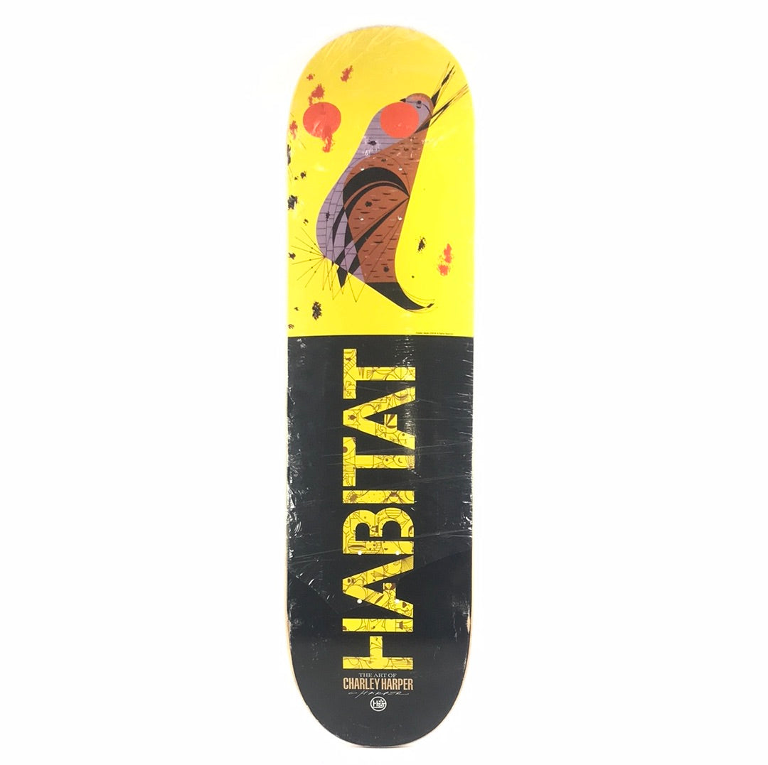 Habitat Art Of Charlie Harper Bird Black/Yellow 8.25" Skateboard Deck