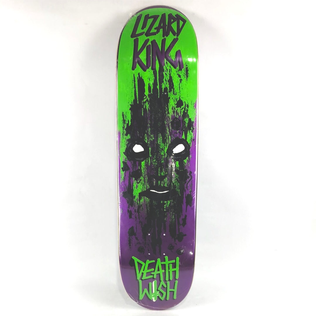 Deathwish Lizard King Abstract Face Green/Purple 8.4'' Skateboard