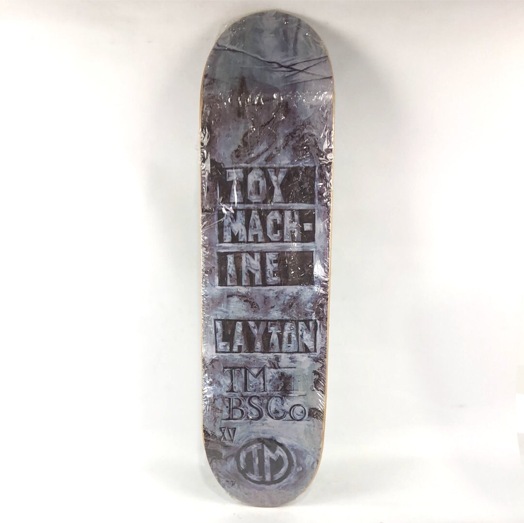 Toy Machine Johnny Layton Painted Black/Grey 8.3'' Skateboard Deck