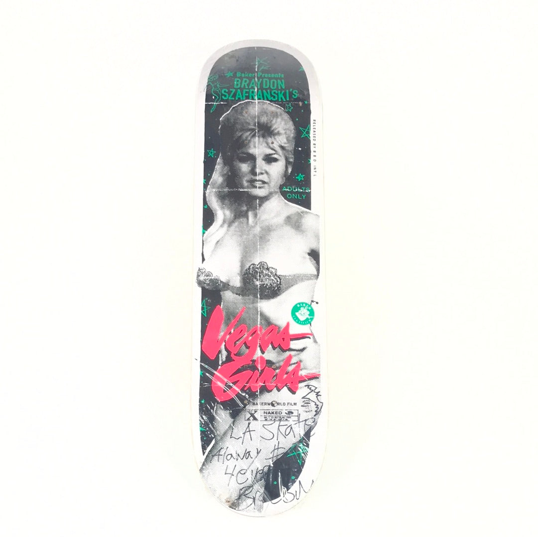 Baker Skateboards - Braydon Szafranski Vegas Girls Signed Deck 8.0