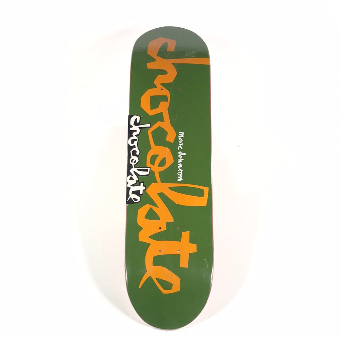 Chocolate Marc Johnson Logo Green/Orange 7.875 Skateboard Deck