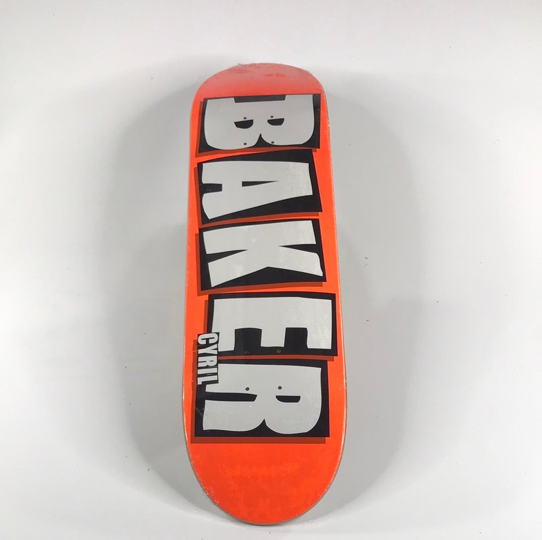 Baker Cyril Jackson Brand Logo Orange 8.375 Skateboard Deck – Long