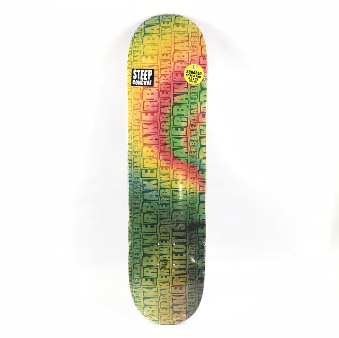 Baker Team All Over Print Multi 8.0'' Skateboard Deck