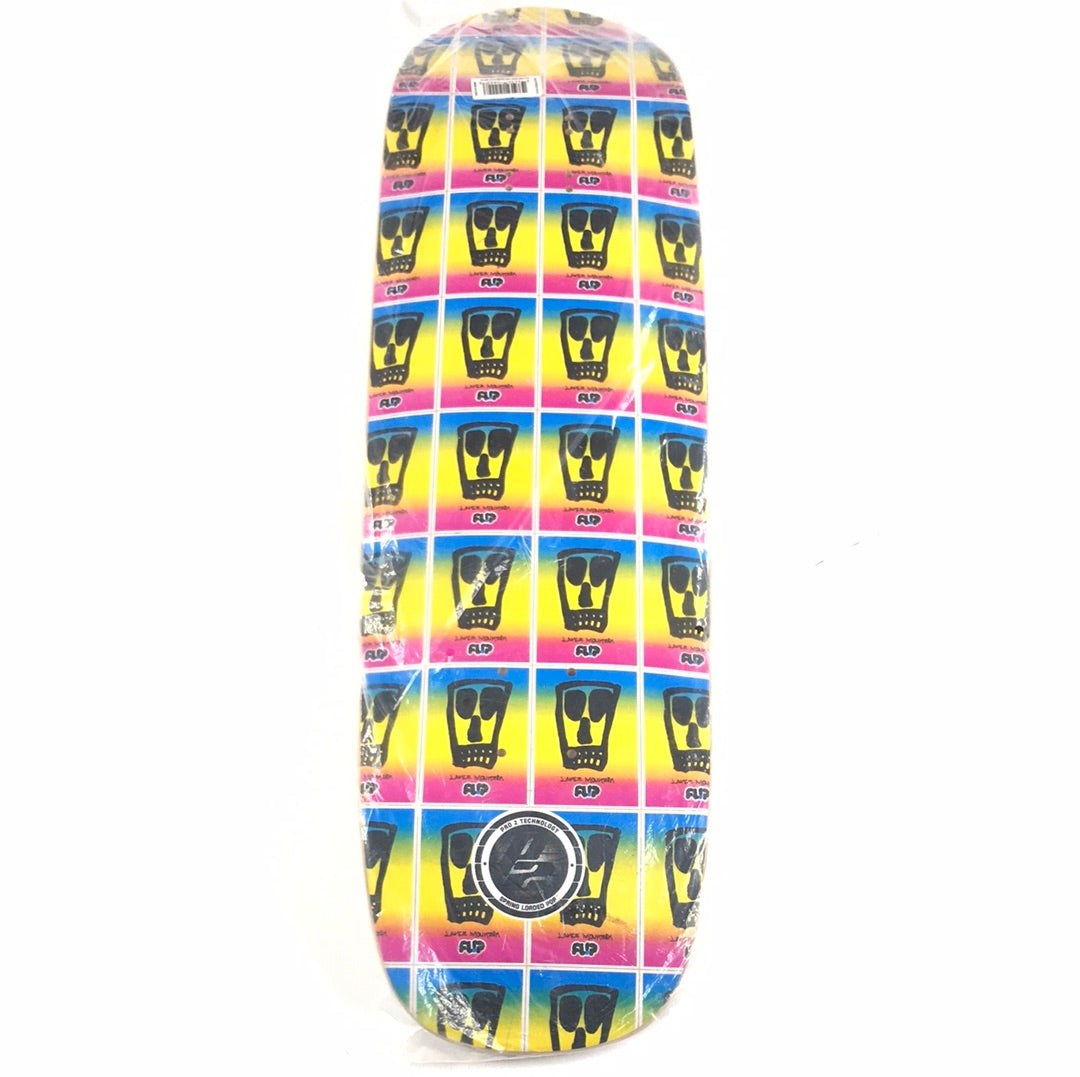 Flip Lance Mountain Skulls Repeat P2 Blue Yellow Pink 8.75" Skateboard Deck