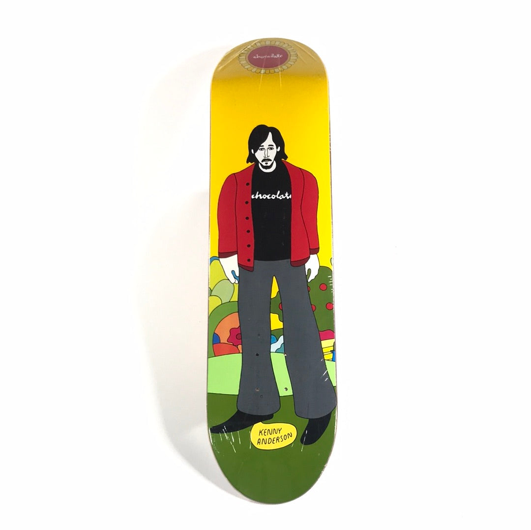 Chocolate Kenny Anderson Beatles Yellow 7.5 Skateboard Deck – Long