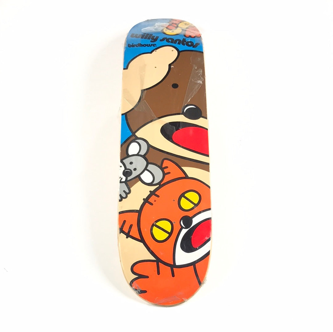 Birdhouse Willy Santos Cartoon Animals Multicolor 8.0" Skateboard