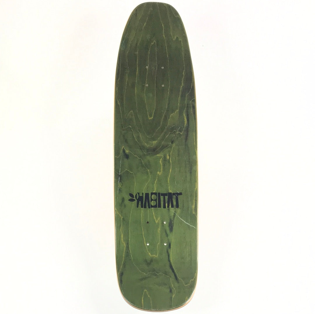 Habitat Plaid Logo Green/Red 8.38 Skateboard Deck