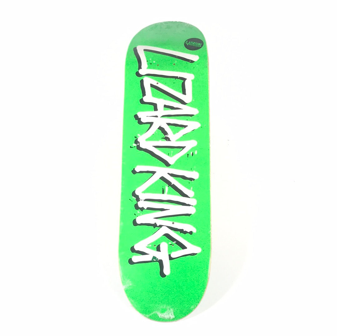 Deathwish Lizard King Gang Name Green Glitter 8.3875 Skateboard