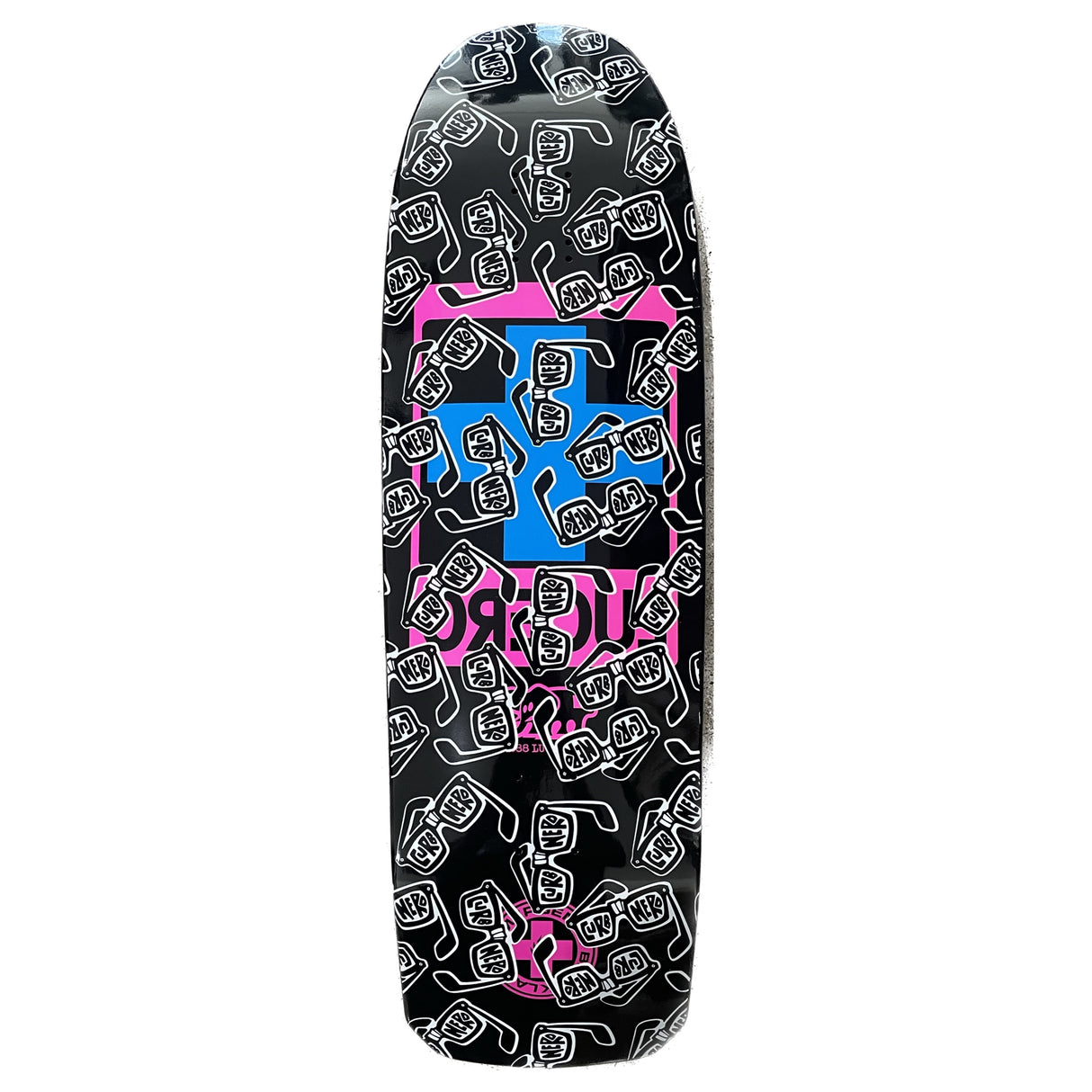 Black Label John Lucero Curb Nerd 10" Black Dipped Skateboard Deck
