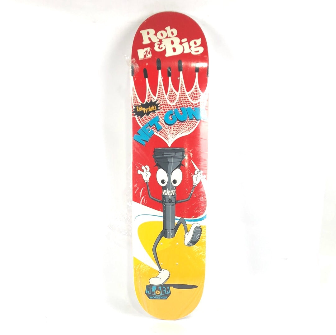 Alien Workshop Rob Dyrdek & Big Black Net Gun Red/Yellow 7.75" Skateboard Deck