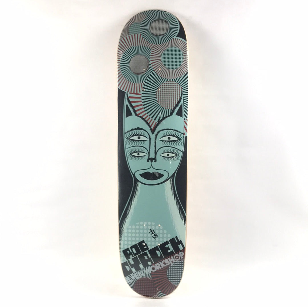 Alien Workshop Rob Dyrdek High Society 2007 Black/Teal 7.625" Skateboard Deck