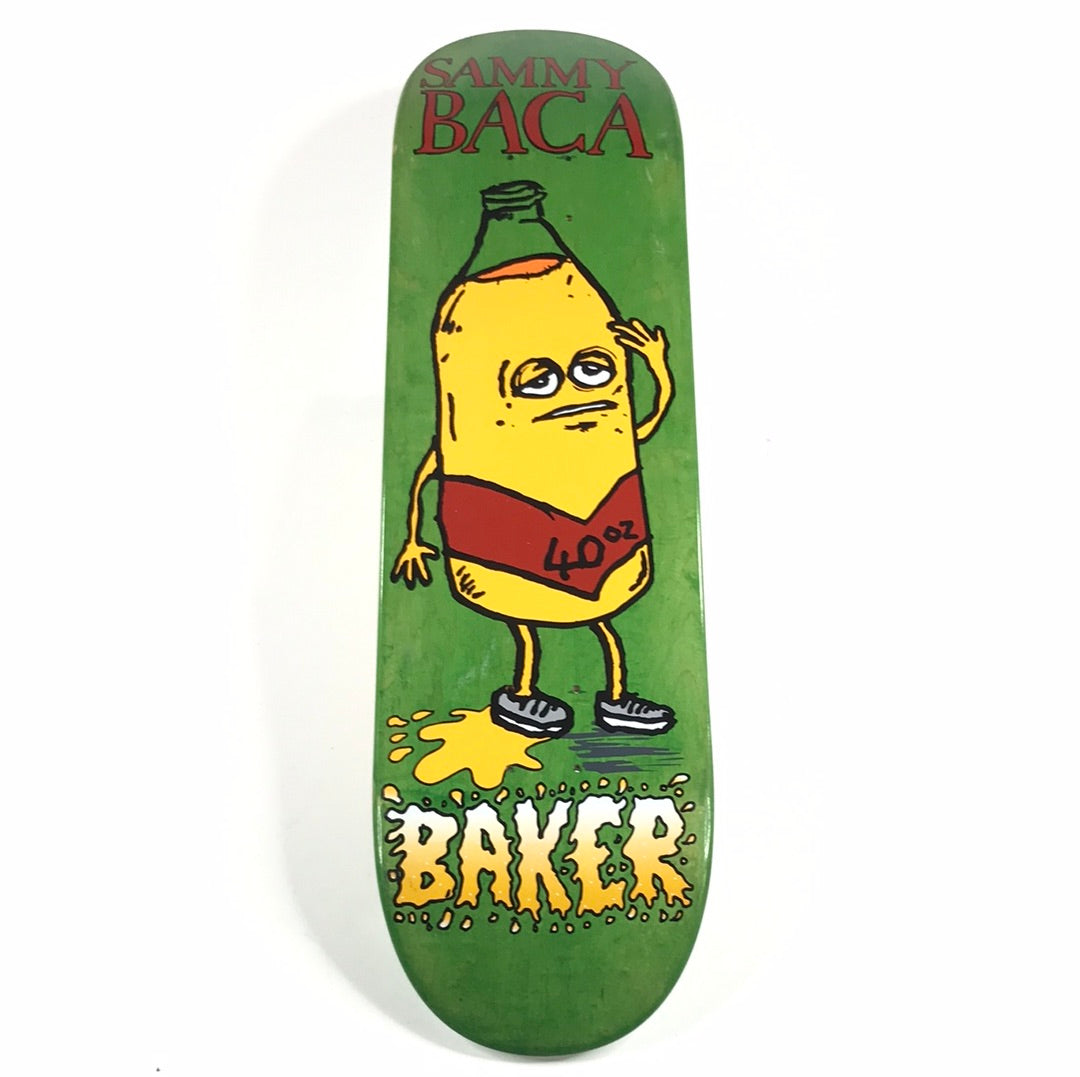 Baker Sammy Baca 40oz Green 8.25" Skateboard Deck