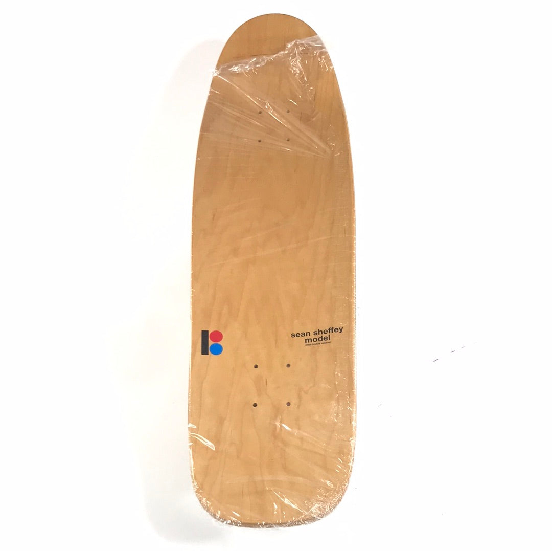 Plan B Sean Sheffey Monkey Sean Cliver Woodgrain 8.75'' Signed Skateboard Deck 2009 Re-issue