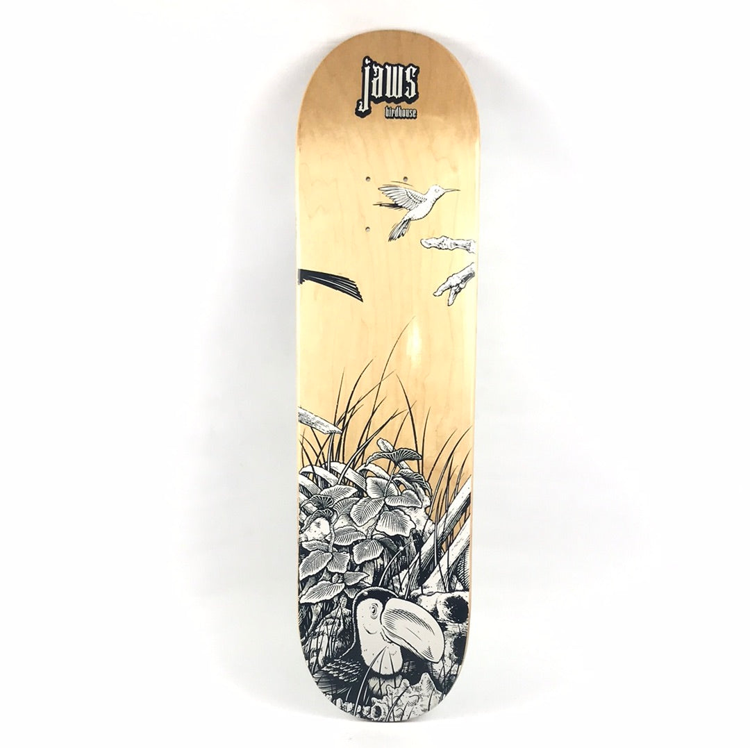 Birdhouse Jaws Birds Woodgrain 8.0'' Skateboard Deck