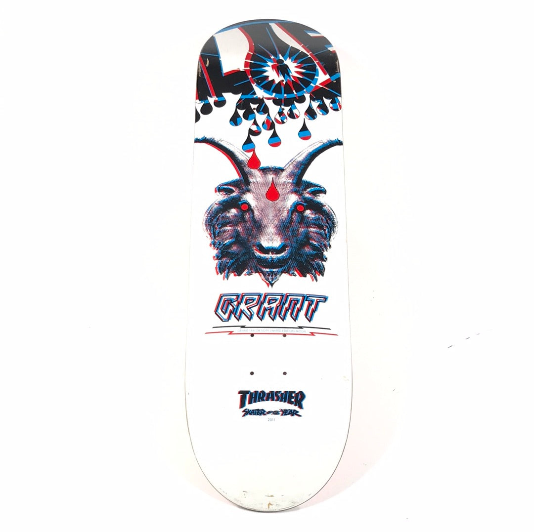 Alien Workshop Grant Taylor Skater of the Year SOTY Limited Edition Model 2011 White 8.25'' Skateboard Deck