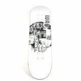 Flip Luan Oliveira Straight Outta Parthenon Black/ White Scratched Skateboard Deck