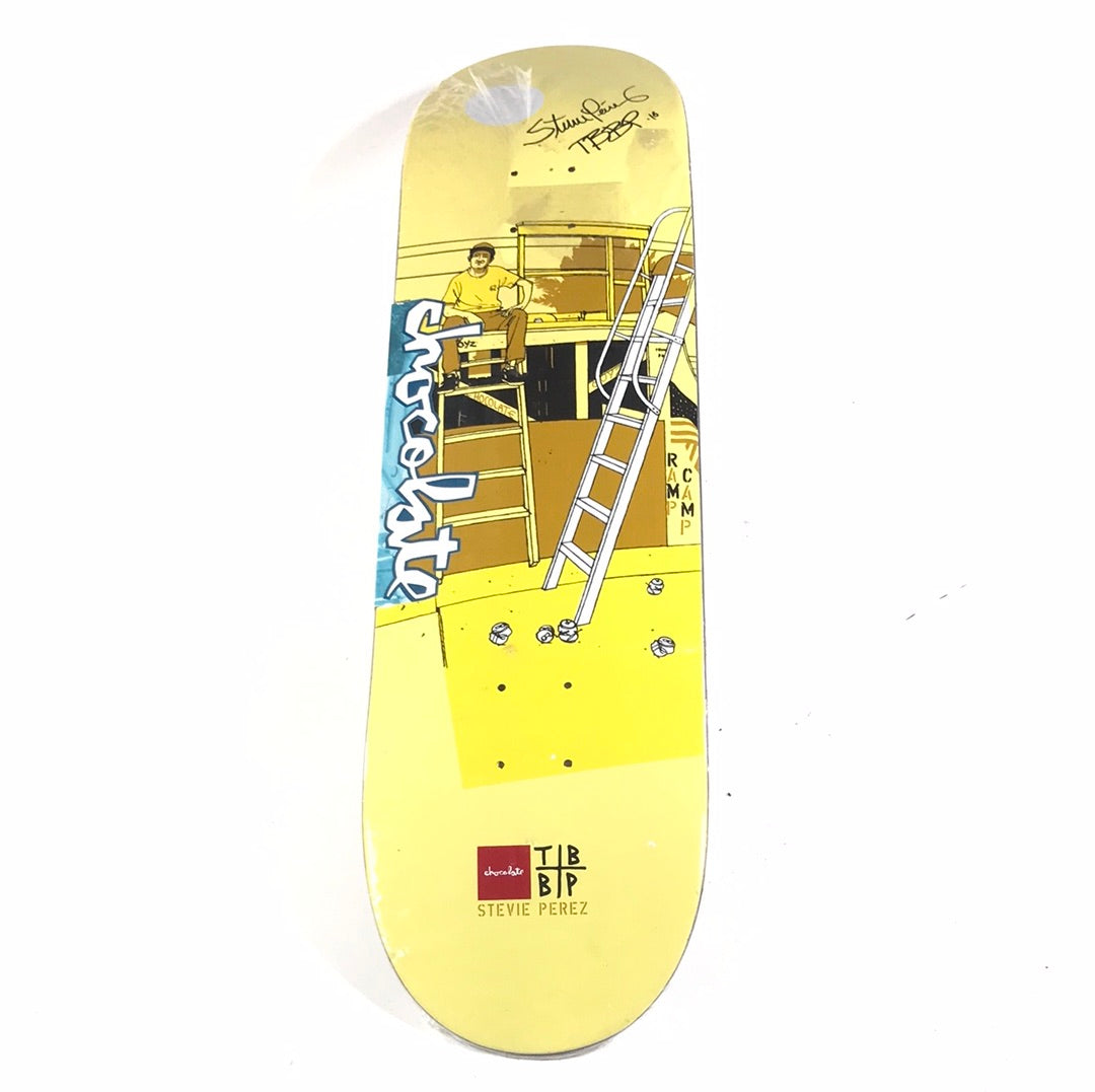 Chocolate Stevie Perez Signed Ramp Camp Yellow 8.25" Deck