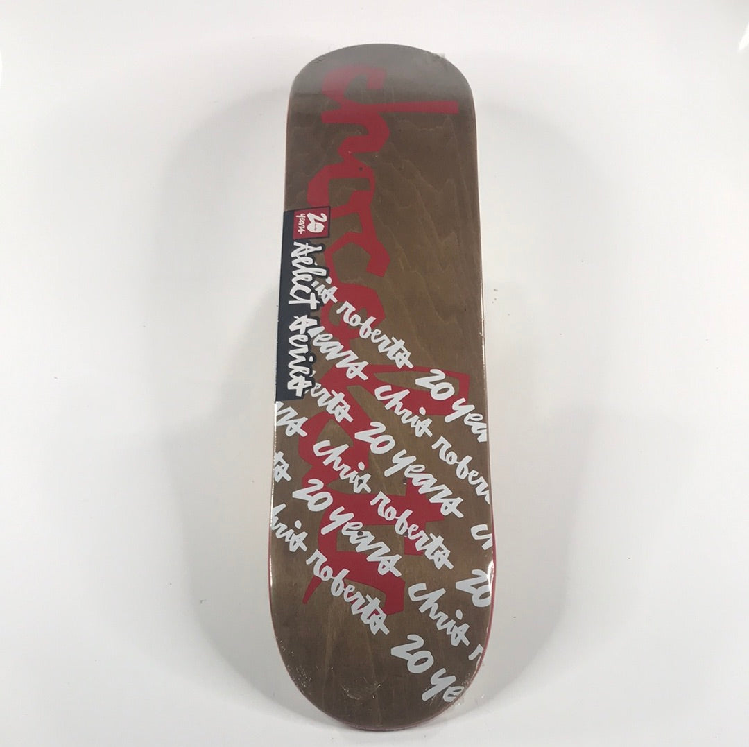 Chocolate Chris Roberts 20 years Brown 8.0 Skateboards deck