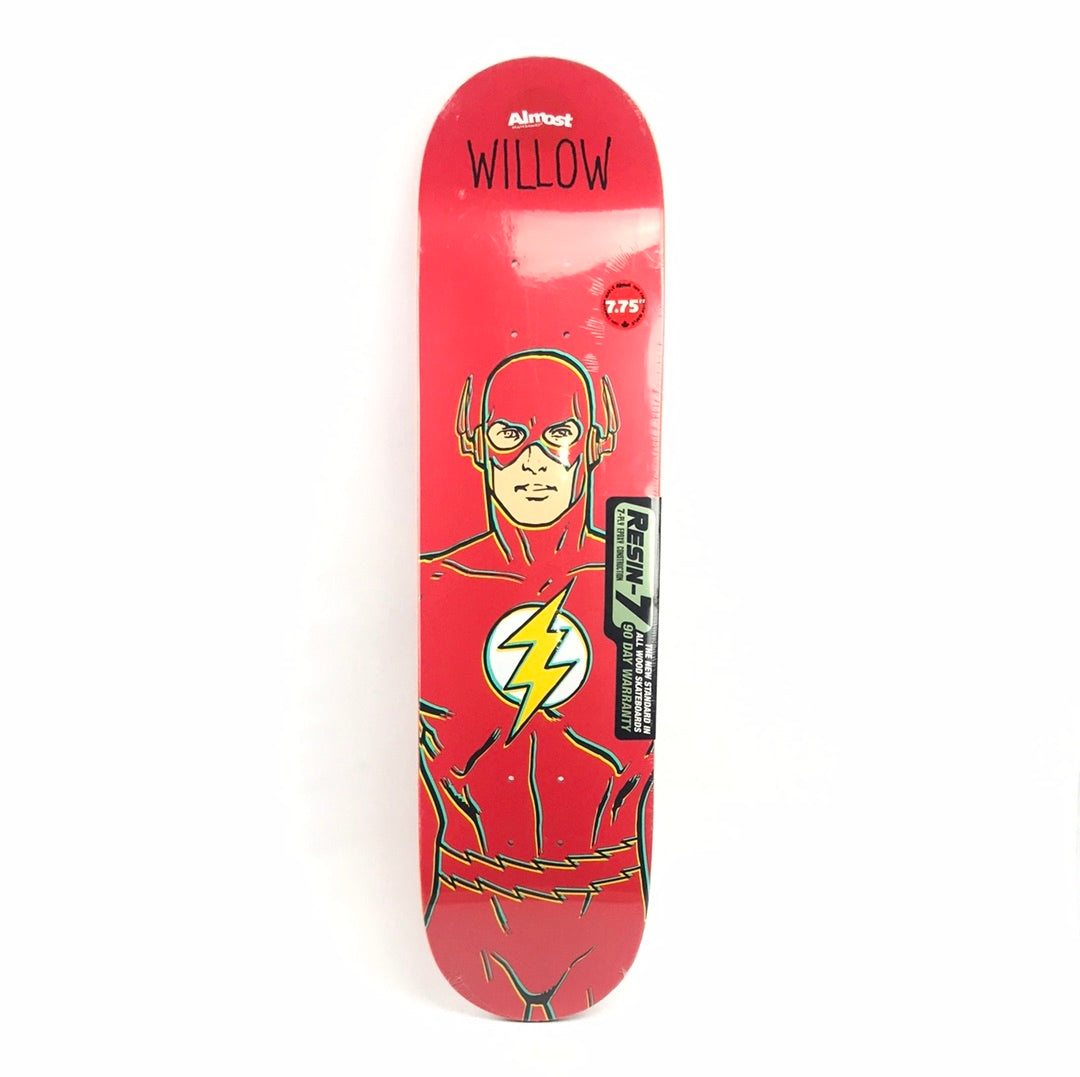 Almost Willow The Flash Red 7.75" Skateboard Deck