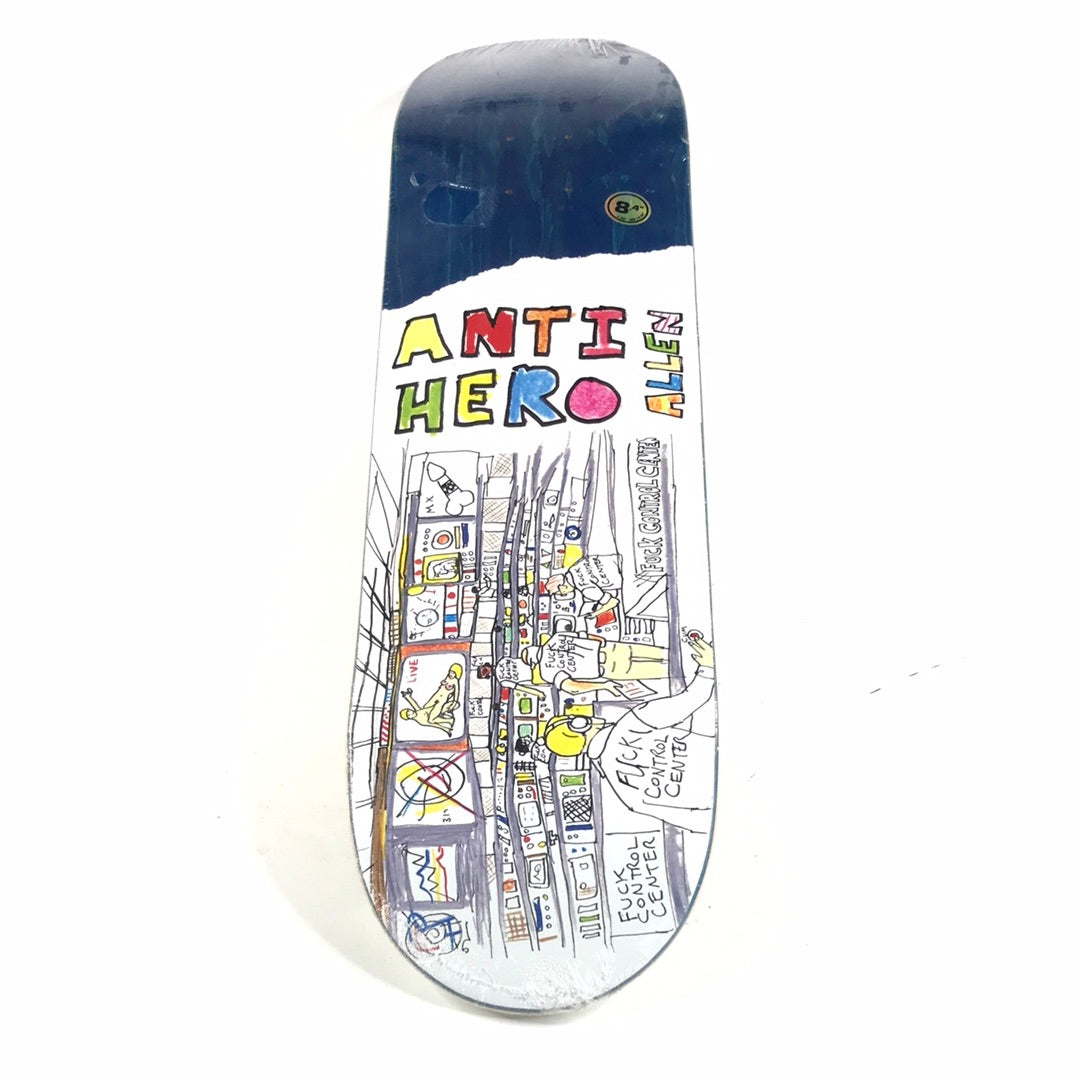 Anti Hero Andrew Allen Porous Blue/White 8.4'' Skateboard Deck