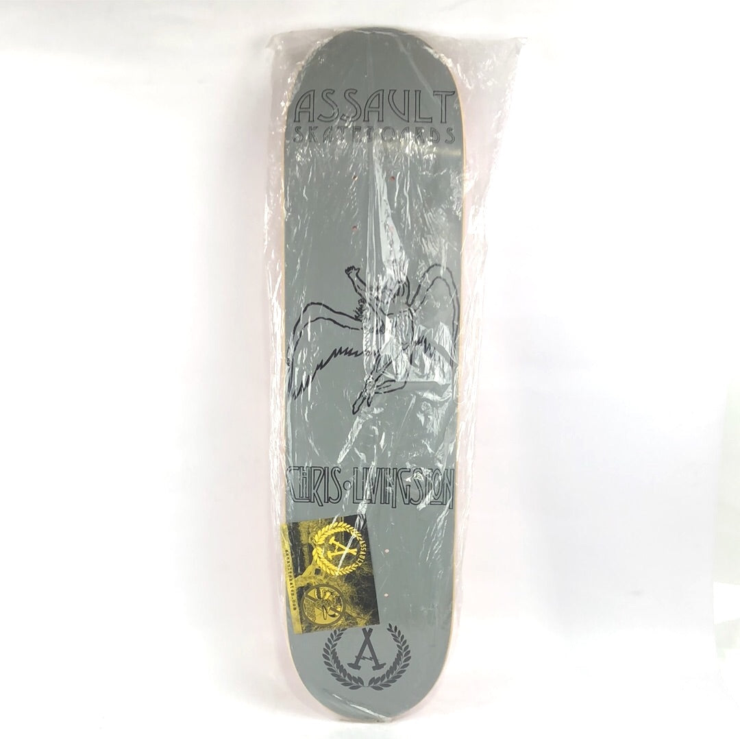 Assault Chris Livingston Angel Grey/Black 8" Skateboard Deck