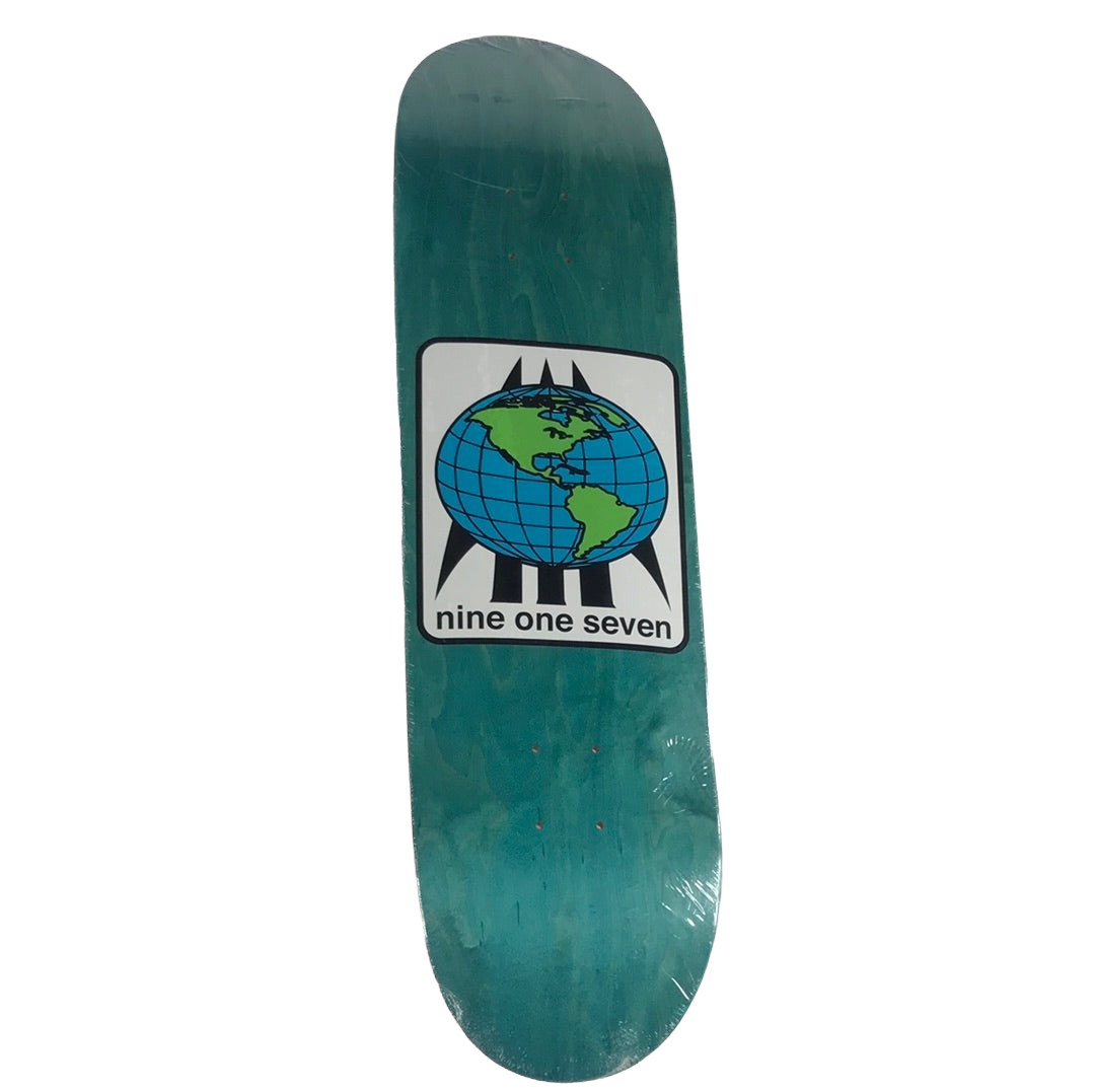 917 Nine-One-Seven Globe Blue 8.38" Skateboard Deck