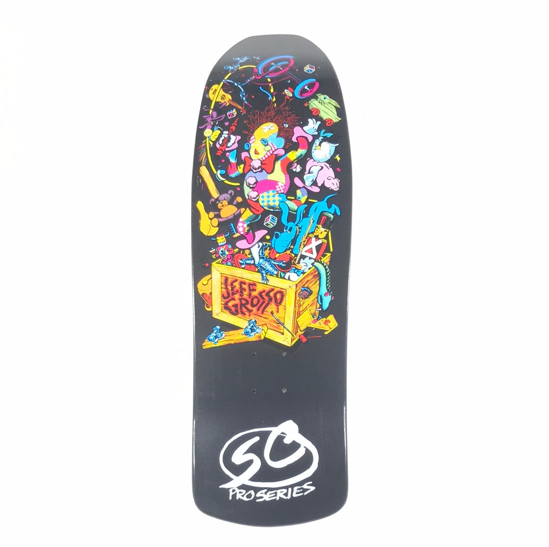 Santa Cruz Jeff Grosso Toy Box Black 9.5 Skateboard Deck