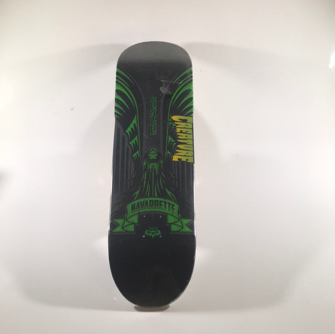 CREATURE Darren Navarrette デッキ 限定500枚 Creature Darren Navarrette Batwing Black/Green 8.6 Skateboard Deck