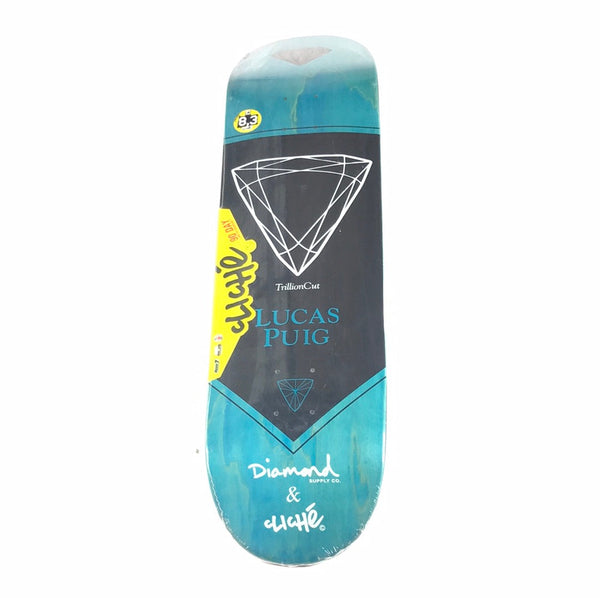 エ*カ様 Cliché スケートボード コンプリート（Lucas Puig ） Cliche x Diamond Lucas Puig Trillion Cut Blue 8.3 Skateboard Deck
