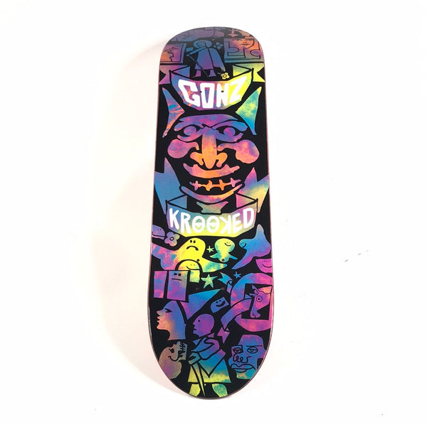 Krooked Mark Gonzales Trippy Face Multi/Black 8.125