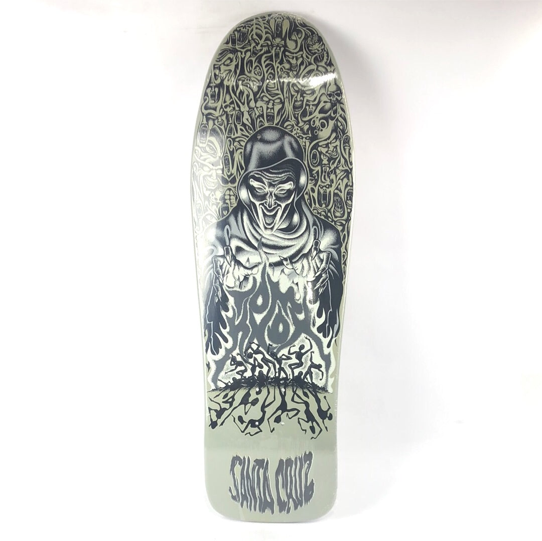 Santa Cruz Dust To Dust Knox Fire Pit Grey/Black 10'' Skateboard Deck