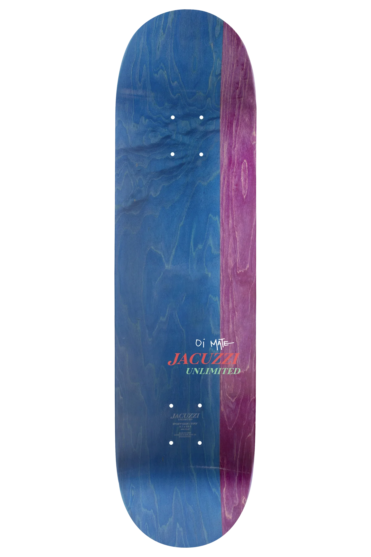 Jacuzzi Jackson Pilz IQ EX7 8.5" Skateboard Deck