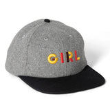 Girl Jeron Wool 6 Panel Hat Grey/Black