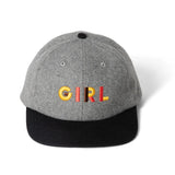 Girl Jeron Wool 6 Panel Hat Grey/Black