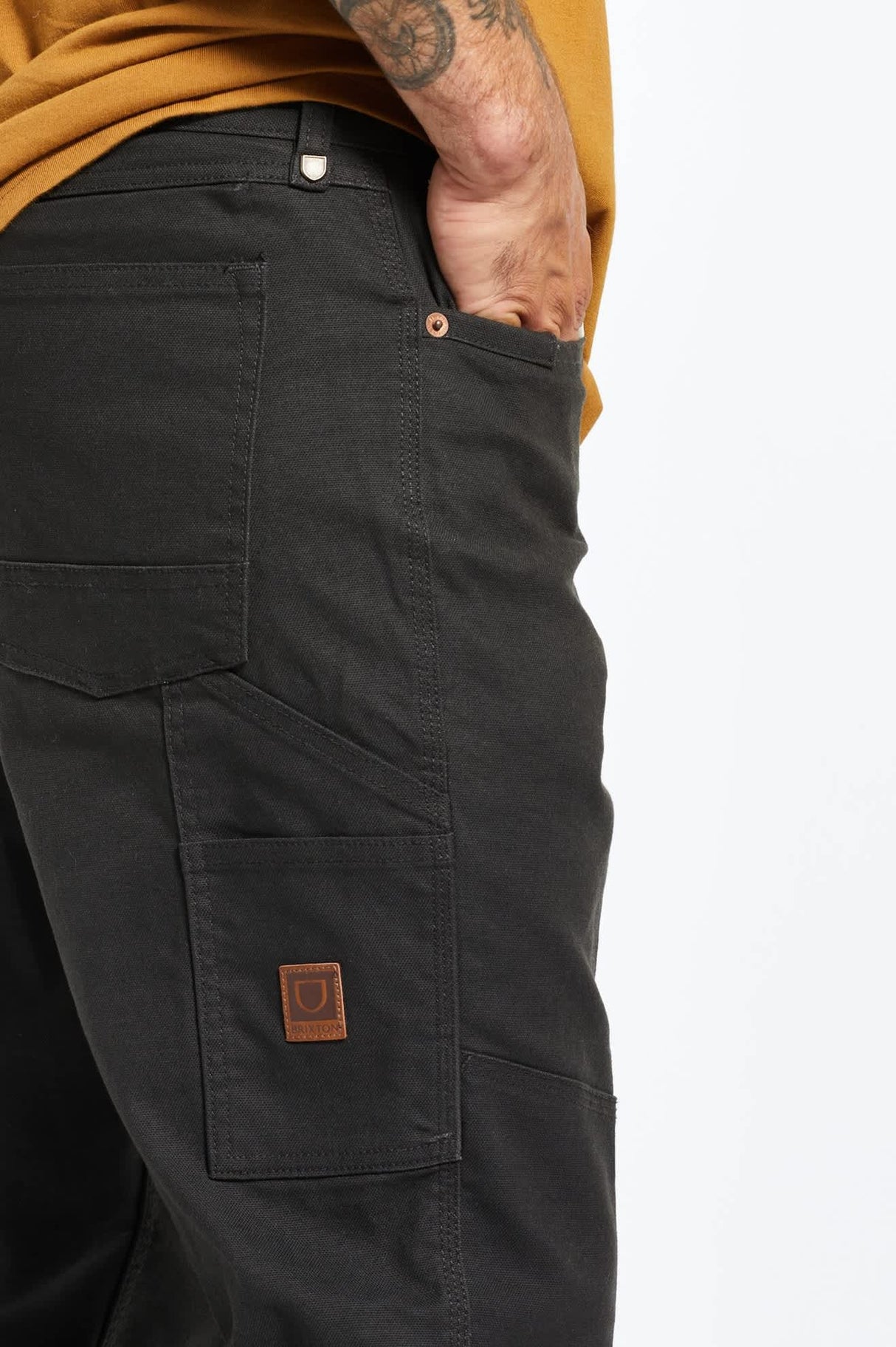 Brixton Builders Carpenter Washed Black Pants
