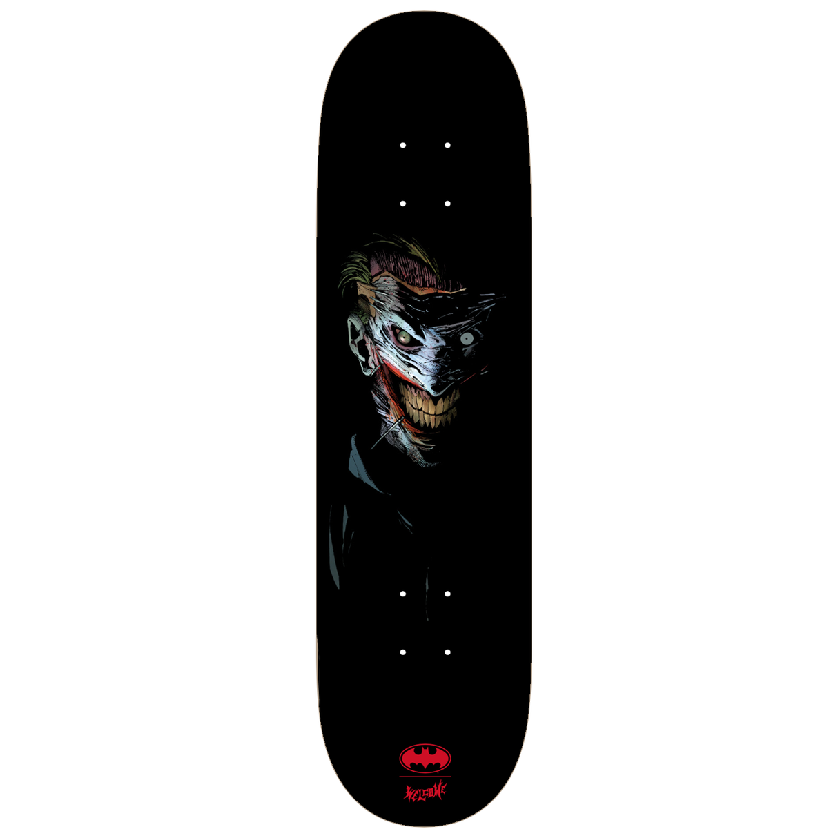 Welcome x Batman Joker on Popsicle Black Dip 8.0" Skateboard Deck