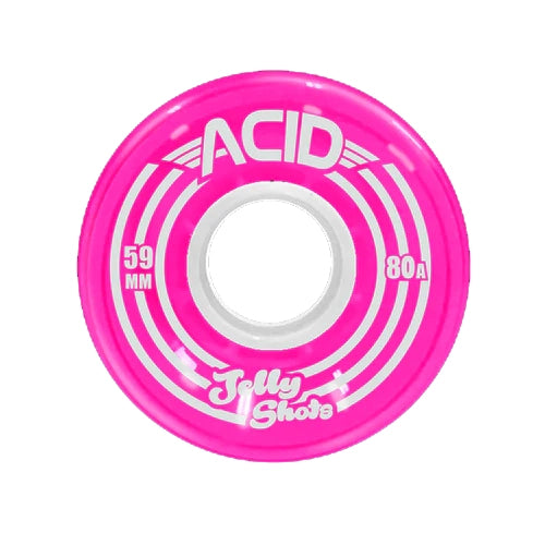 Acid Jelly Shots 80A 59mm Fuchsia Cruiser Wheels