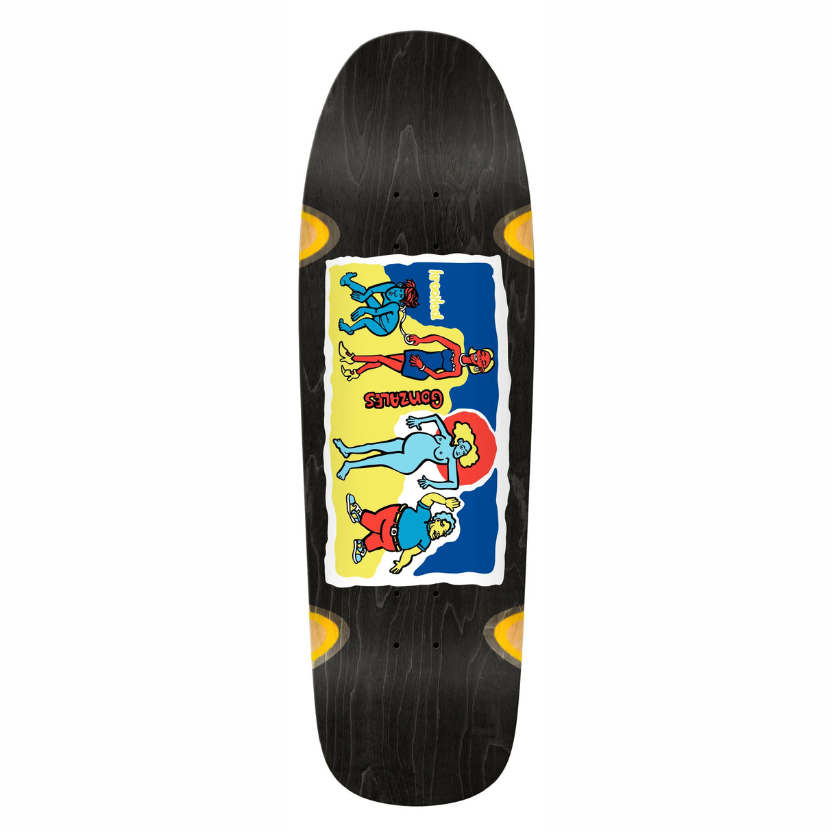 Krooked Gonz Family Affair Wheel Wells 9.81" Shaped Skateboard Deck