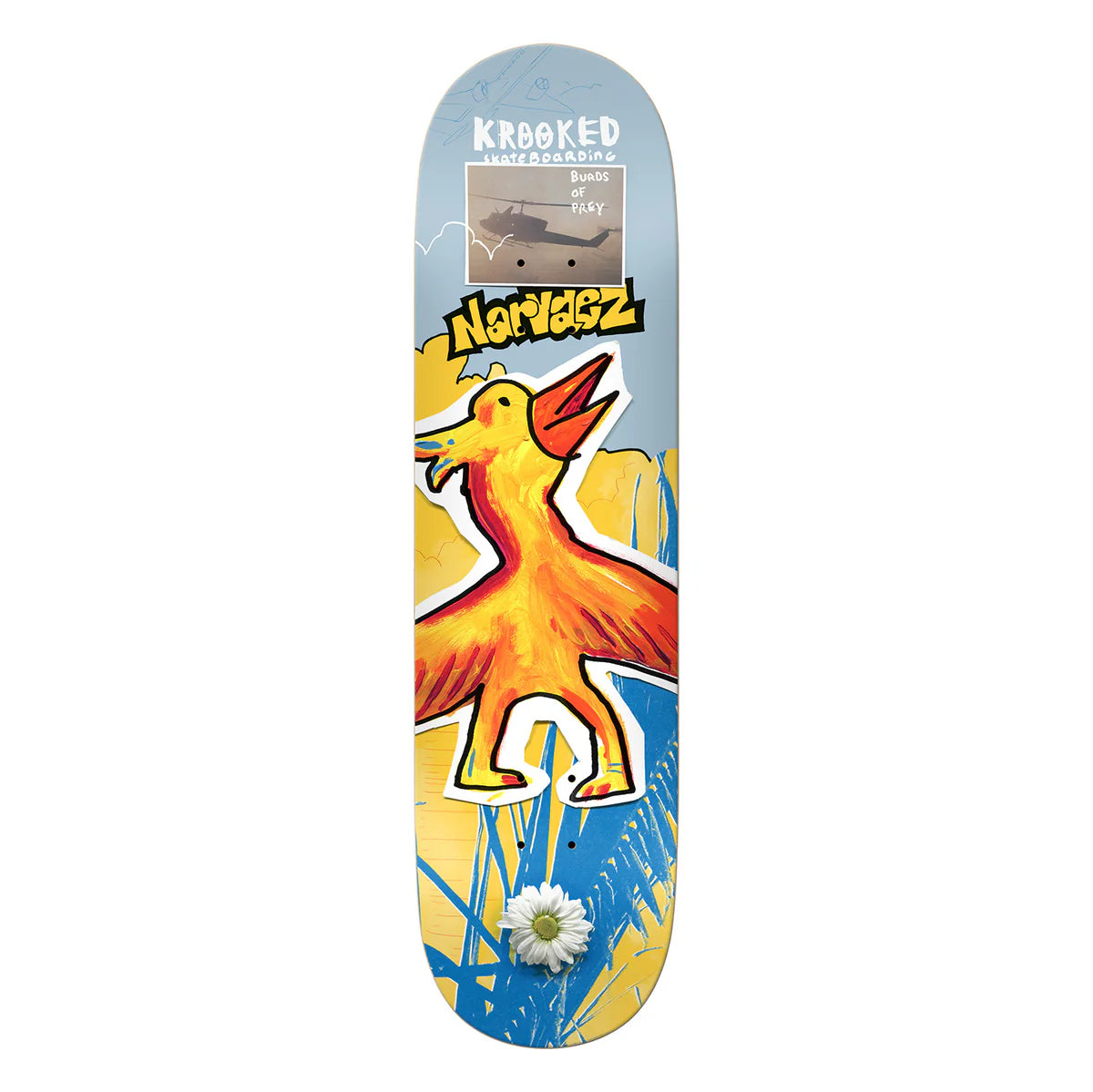 Krooked Sam Narvaez Burds 8.38" Skateboard Deck