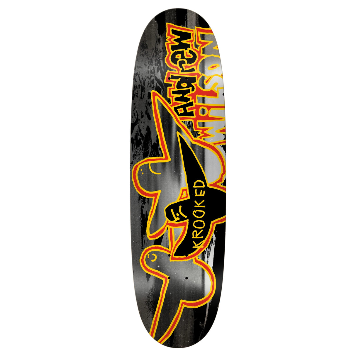 Krooked Andrew Wilson Wegg 9.1" Egg Shaped Skateboard Deck