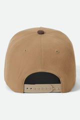Brixton Linwood Netplus MP Sand Pinecone Brown Snapback Hat