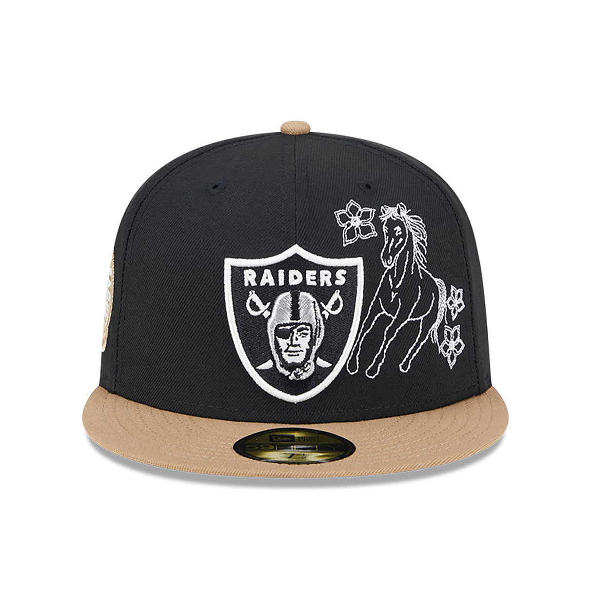 New Era Las Vegas Raiders Western Khaki Black & Tan 59Fifty Fitted Hat